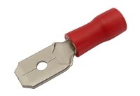 TIPA Konektor faston 6.3mm, vodič 0.5-1.5mm červený