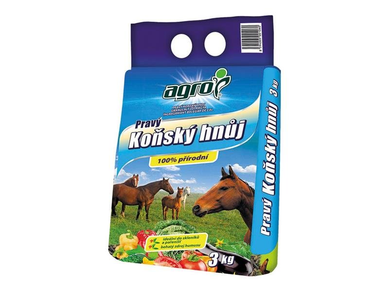 AGRO CS Pravý koňský hnůj AGRO 3kg