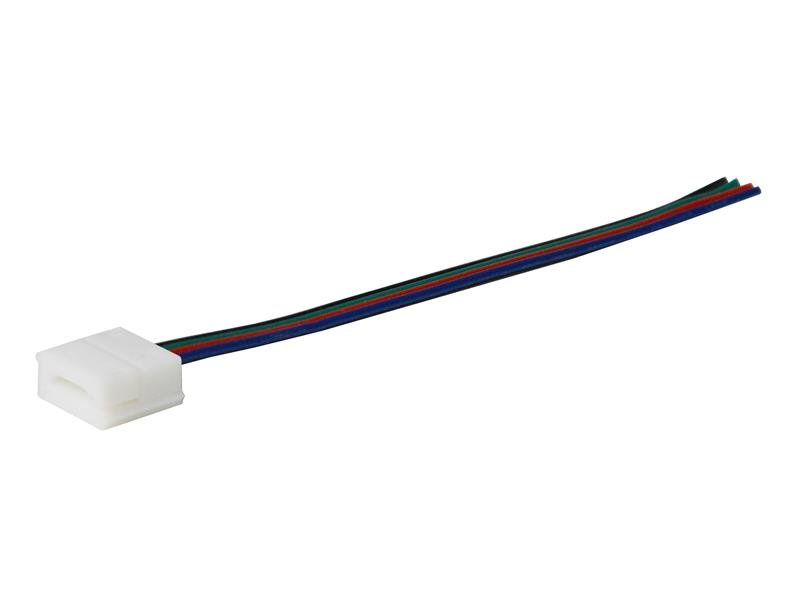 TIPA Konektor nepájivý s vodičem pro RGB LED pásky o šířce 10mm 5050 IP65
