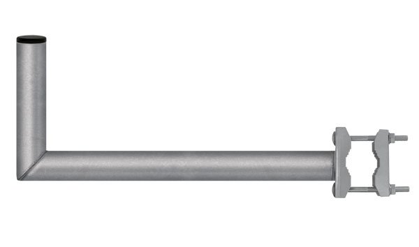 TIPA Anténní držák 50cm na balkon s třmenem, trubka 42/2mm, výška 16cm žár.