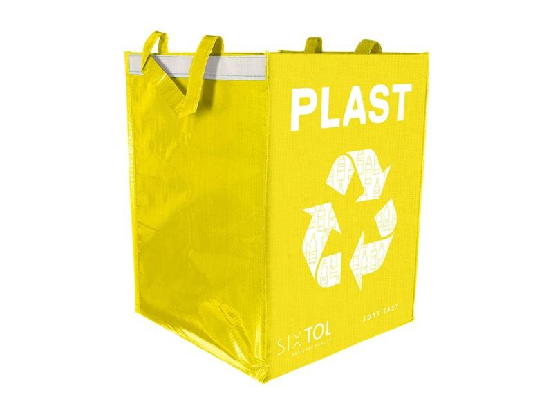 Taška na tříděný odpad SIXTOL Sort Easy Plastic 36l