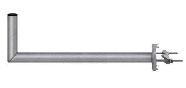 TIPA Anténní držák 70cm na stožár s třmenem, trubka 42/2mm, výška 16cm žár.