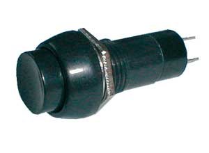 TIPA Přepínač tlačítko kul. ON-OFF 250V/1A černé