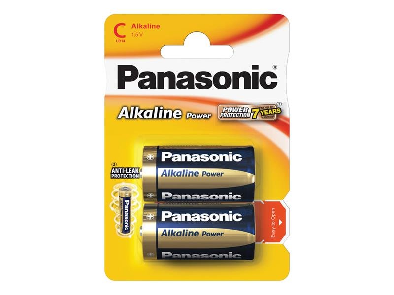 Baterie C (R14) alkalická PANASONIC Alkaline Power 2ks / blistr