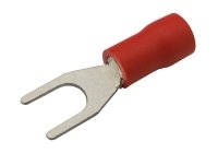 TIPA Vidlička 4.3mm, vodič 0.5-1.5mm červená