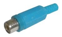 TIPA Zdířka CINCH kabel plast modrá