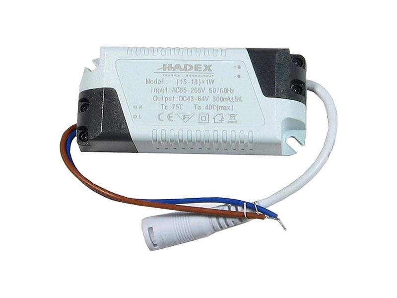 HADEX Zdroj-LED driver 15-18W, 230V/45-54V/300mA