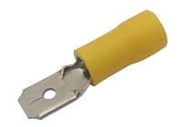 TIPA Konektor faston 6.3mm, vodič 4.0-6.0mm žlutý