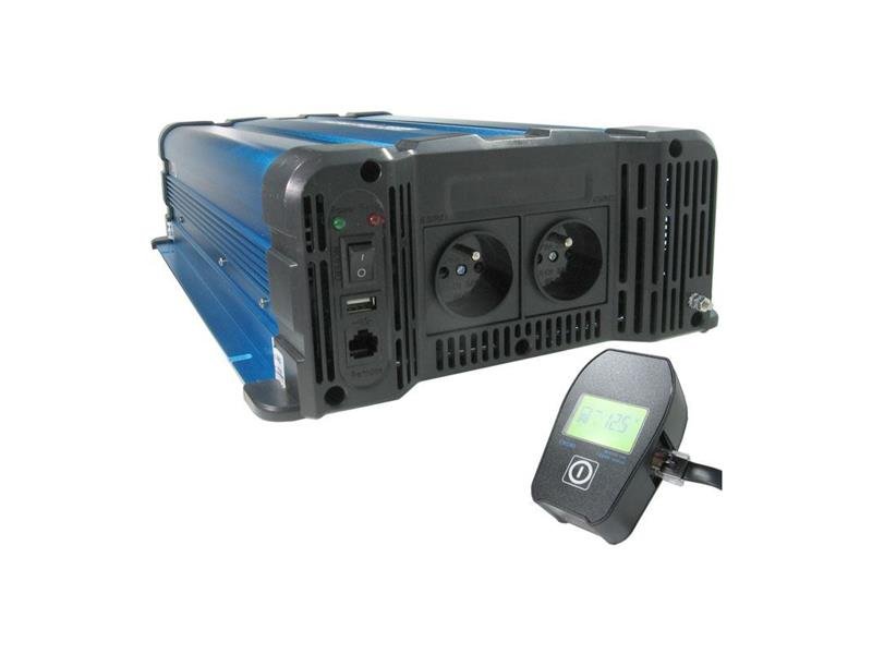 Měnič napětí Solarvertech FS4000 12V/230V 4000W čistá sinusovka D.O. bezdrátové
