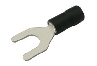 Vidlička 6.5mm, vodič 2.5-4.0mm černá TIPA