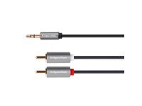 Kabel KRUGER &amp; MATZ JACK 3.5 stereo/2xCINCH 1,8m KM1214 Basic